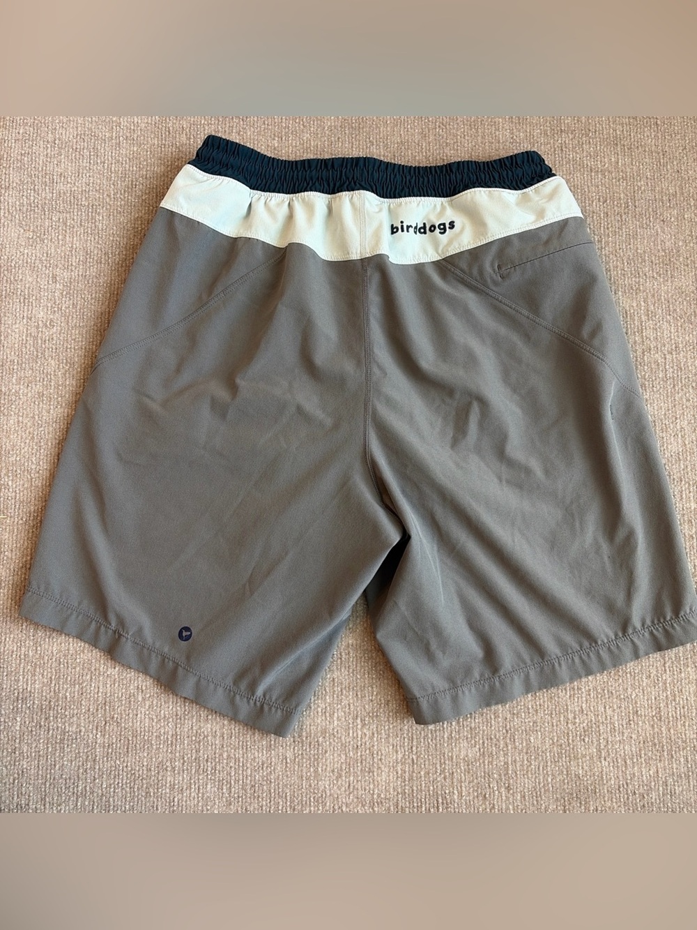 Bird Dogs Shorts Mens Medium Gray Blue Boomstick Lined Stretch Classic Active - Picture 1 of 10